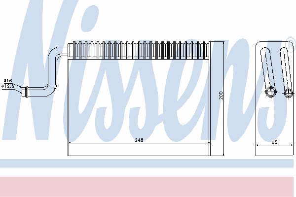 Испаритель кондиционера NISSENS 92150