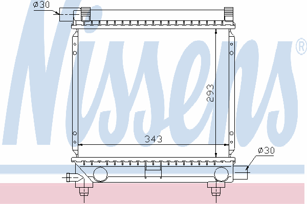 Радиатор охлаждения NISSENS 62551