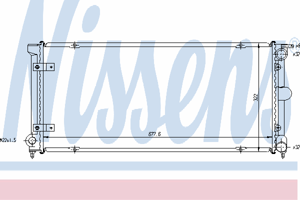 Радиатор охлаждения NISSENS 65262A
