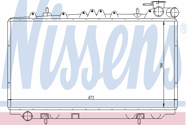 Радиатор охлаждения NISSENS 62940