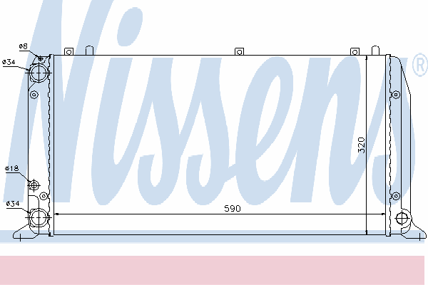 Радиатор охлаждения NISSENS 604361