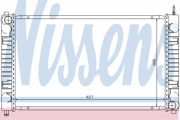 Радиатор охлаждения NISSENS 62634