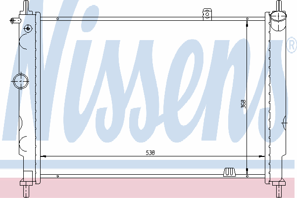 Радиатор охлаждения NISSENS 63059