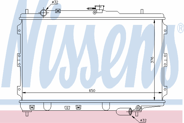 Радиатор охлаждения NISSENS 66602