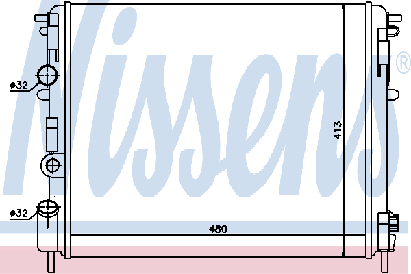 Радиатор охлаждения NISSENS 637931