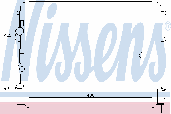 Радиатор охлаждения NISSENS 63809