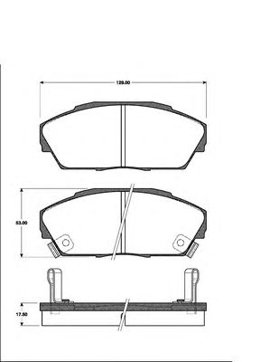 Тормозные колодки NK 222612