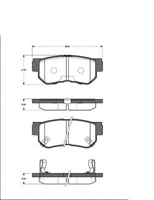 Тормозные колодки NK 223415