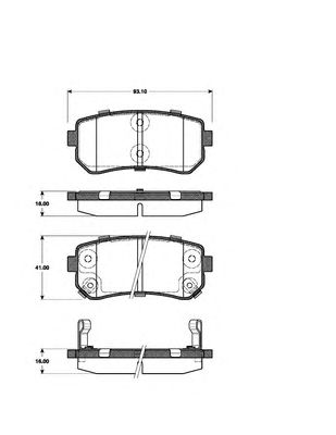 Тормозные колодки NK 223521