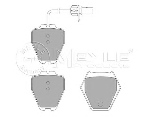 Тормозные колодки MEYLE 025 232 8017/W