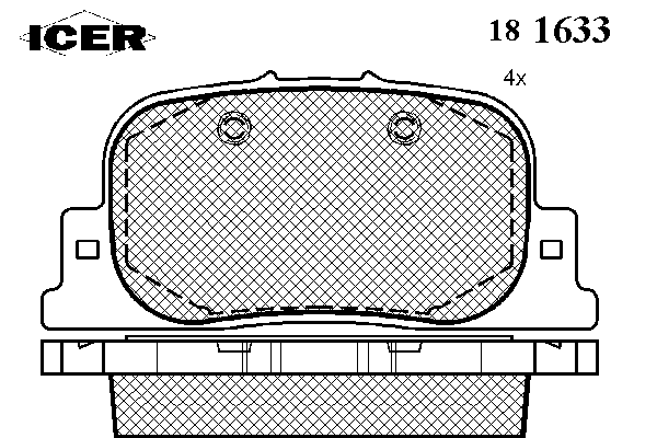 Тормозные колодки ICER 181633