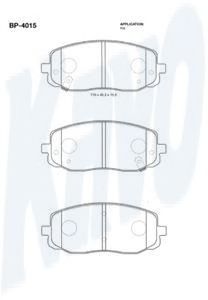 Тормозные колодки KAVO PARTS BP-4015
