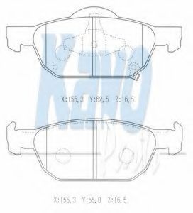 Тормозные колодки KAVO PARTS BP-2056