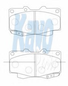 Тормозные колодки KAVO PARTS BP-9117