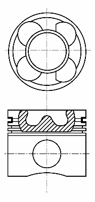 Поршень NURAL 87-114400-40