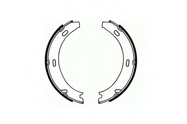 Тормозные колодки ручника SCT SS 535