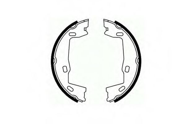 Тормозные колодки ручника SCT SS 544