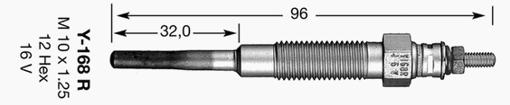 Свеча накала NGK 2162