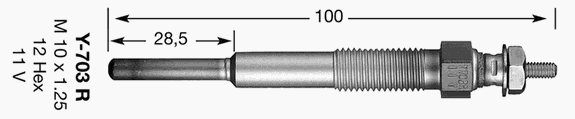 Свеча накала NGK 3782