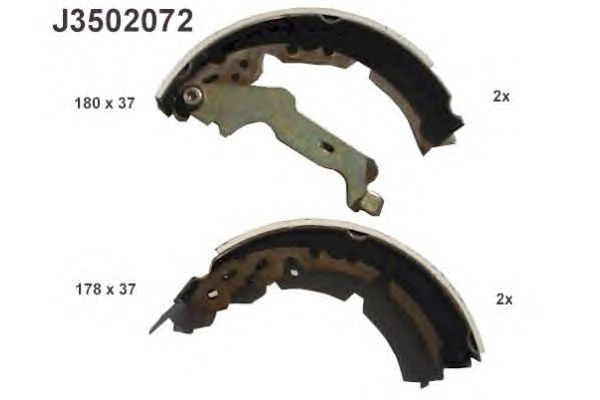 Тормозные колодки NIPPARTS J3502072