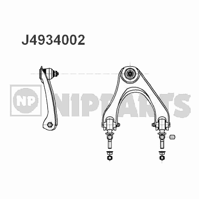 Важіль підвіски NIPPARTS J4934002