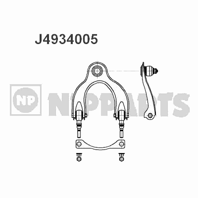 Рычаг подвески NIPPARTS J4934005
