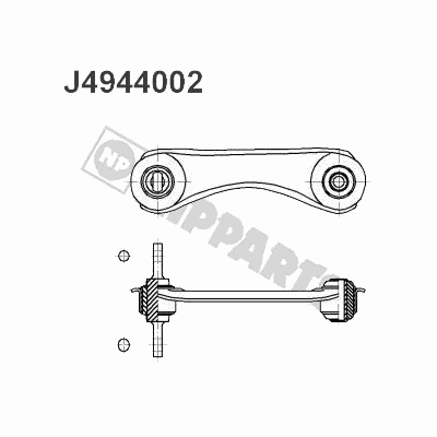 Рычаг подвески NIPPARTS J4944002