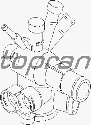 Фланец охлаждающей жидкости TOPRAN 107 331