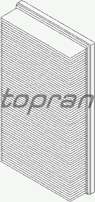 Воздушный фильтр TOPRAN 400 311