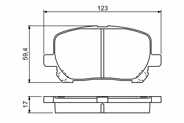 Тормозные колодки BOSCH 0 986 424 761