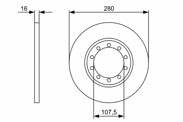 Тормозной диск BOSCH 0 986 479 390