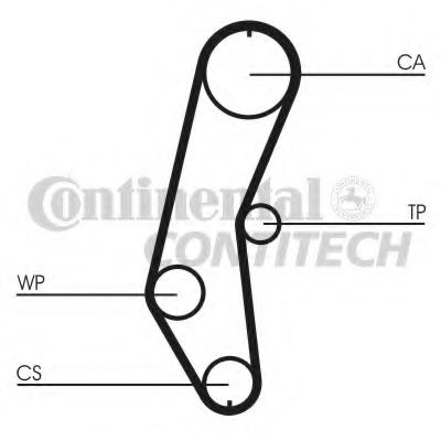 Ремінь ГРМ CONTITECH CT666