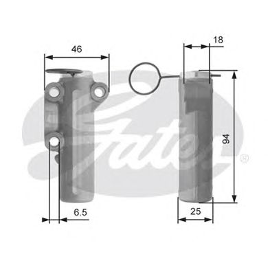 Успокоитель зубчатого ремня GATES T43032