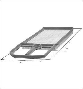 Воздушный фильтр KNECHT LX 571/1