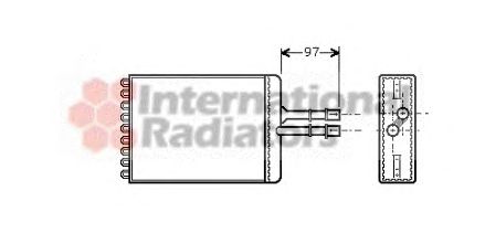 Радиатор отопителя VAN WEZEL 37006216