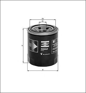 Топливный фильтр MAHLE KC 2