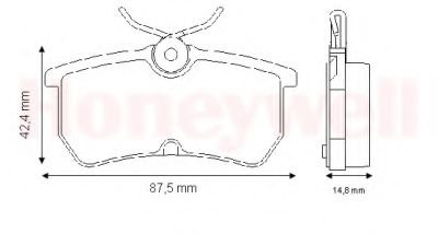 Тормозные колодки JURID 571998D
