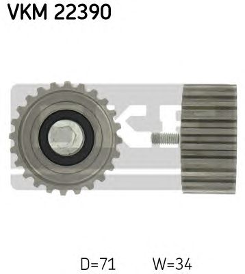 Направляющий / паразитный ролик ремня ГРМ SKF VKM 22390