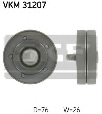 Направляющий / паразитный ролик  поликлинового ремня SKF VKM 31207