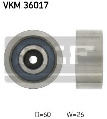 Направляющий / паразитный ролик  поликлинового ремня SKF VKM 36017