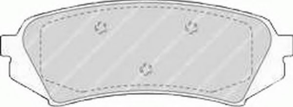 Тормозные колодки FERODO FDB1457