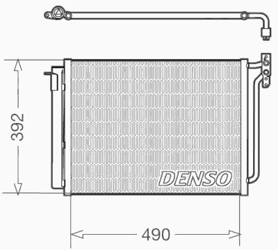 Радиатор кондиционера DENSO DCN05009