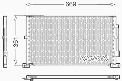 Радиатор кондиционера DENSO DCN10012