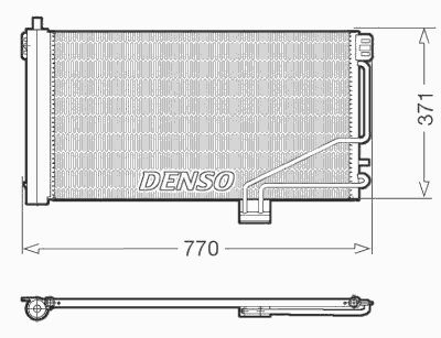 Радиатор кондиционера DENSO DCN17014