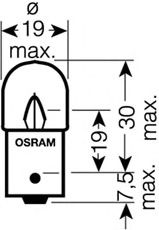 Лампа накаливания OSRAM 5627 ( фонарь сигнала торможения, внутреннее освещение, фонарь освещения багажника, подкапотная лампа,  стояночные огни / габаритные фонари)