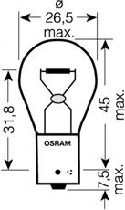 Лампа накаливания, фонарь указателя поворота OSRAM 7507