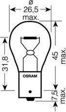 Лампа накаливания OSRAM 7506-02B (фонарь указателя поворота, основная фара, фонарь сигнала торможения/задний габаритный огонь, противотуманная фара, внутреннее освещение)
