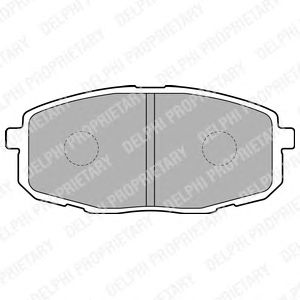 Тормозные колодки DELPHI LP1819