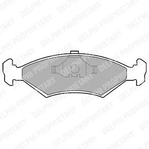 Тормозные колодки DELPHI LP204