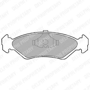 Тормозные колодки DELPHI LP591